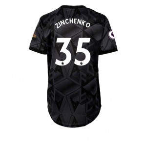 Arsenal Oleksandr Zinchenko #35 kläder Kvinnor 2022-23 Bortatröja Kortärmad